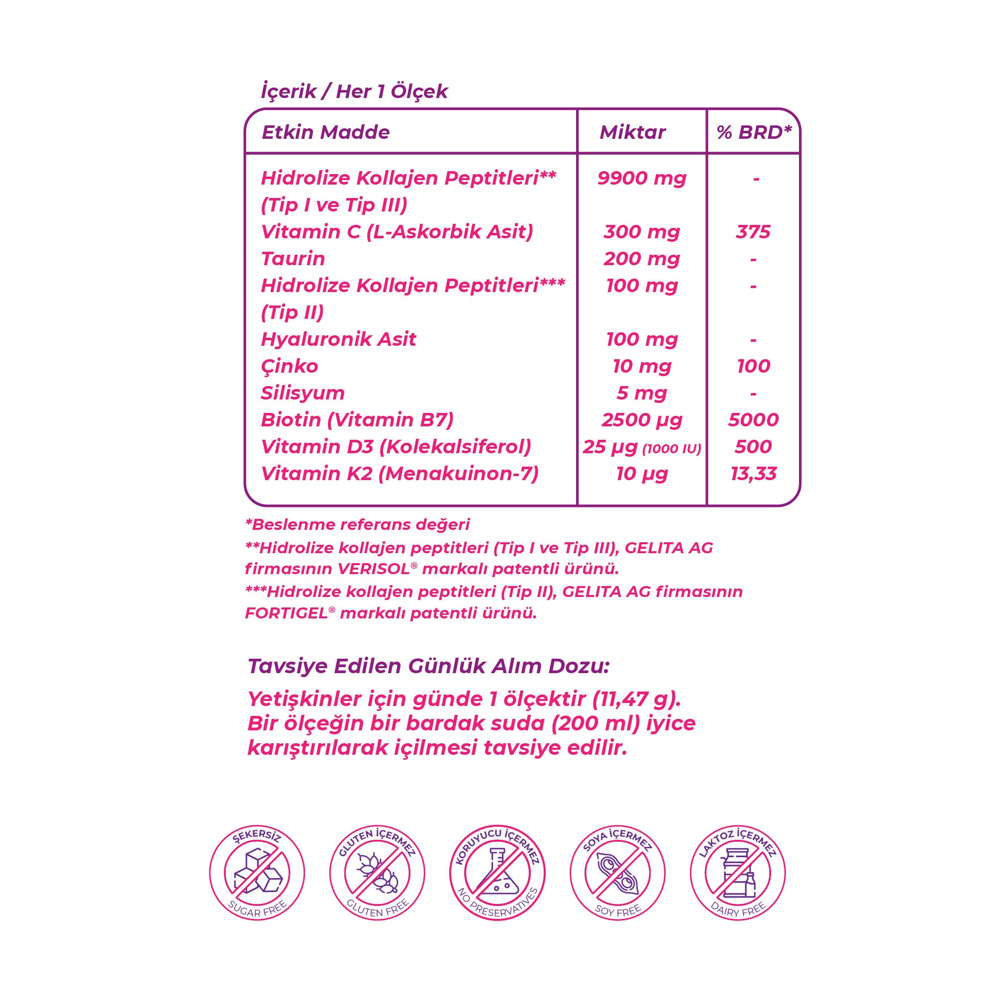 Wellcare Collagen Multi Boost Plus Toz Nar Aromalı 10.000 mg - 30 Saşe