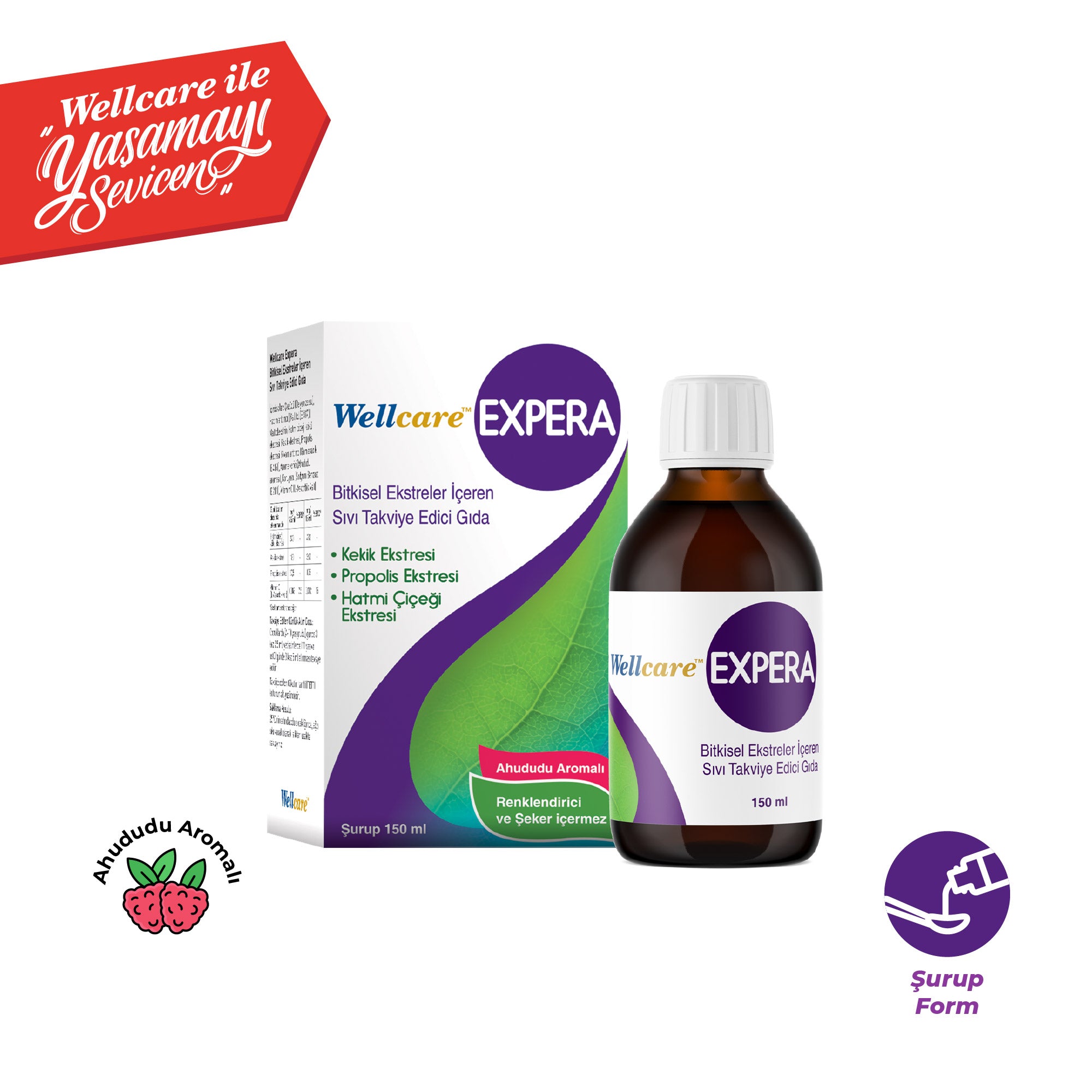 Wellcare Expera Bitkisel Şurup - 150 ML