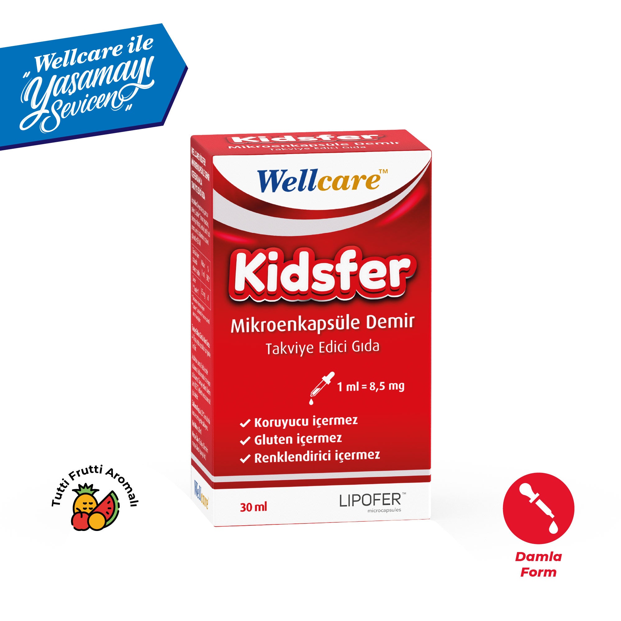 Wellcare Kidsfer Mikroenkapsule Demir Damla
