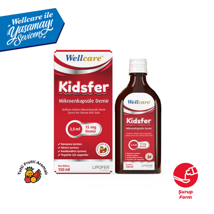 Wellcare Kidsfer Sıvı Takviye Edici Gıda