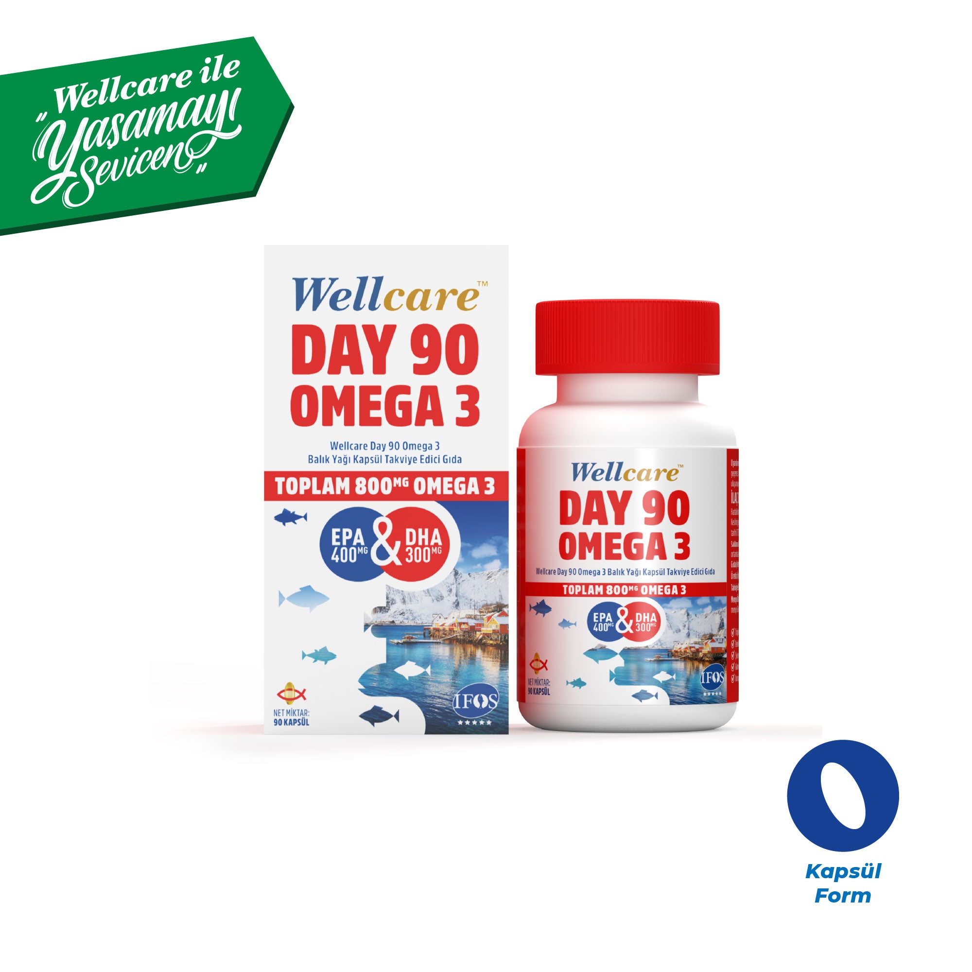 Wellcare Day90 Omega-3 Kapsül