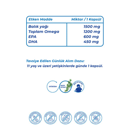 Wellcare Omega 3 Balık Yağı Kapsül - 30 Kapsül