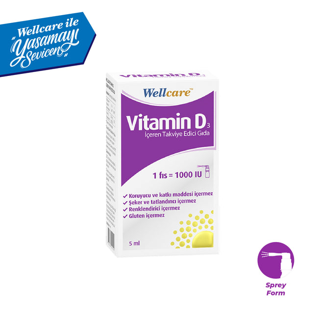 Wellcare Vitamin D3 1000 IU - 5 ML