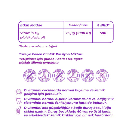 Wellcare Vitamin D3 1000 IU - 5 ML