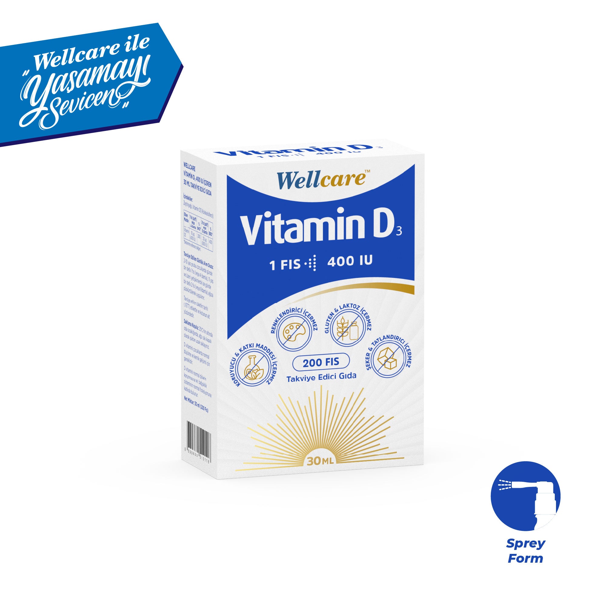 Wellcare D3 400 IU 30 ML