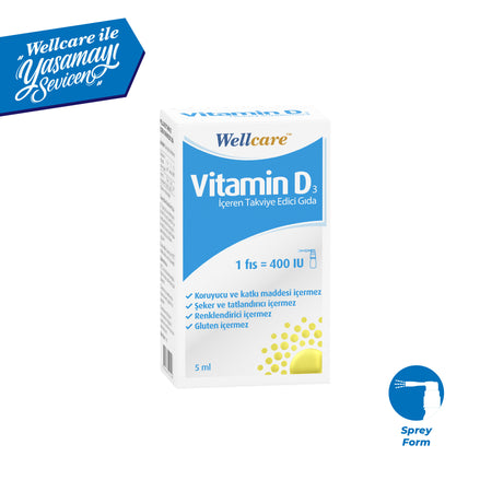 Wellcare D3 400 IU 5 ML
