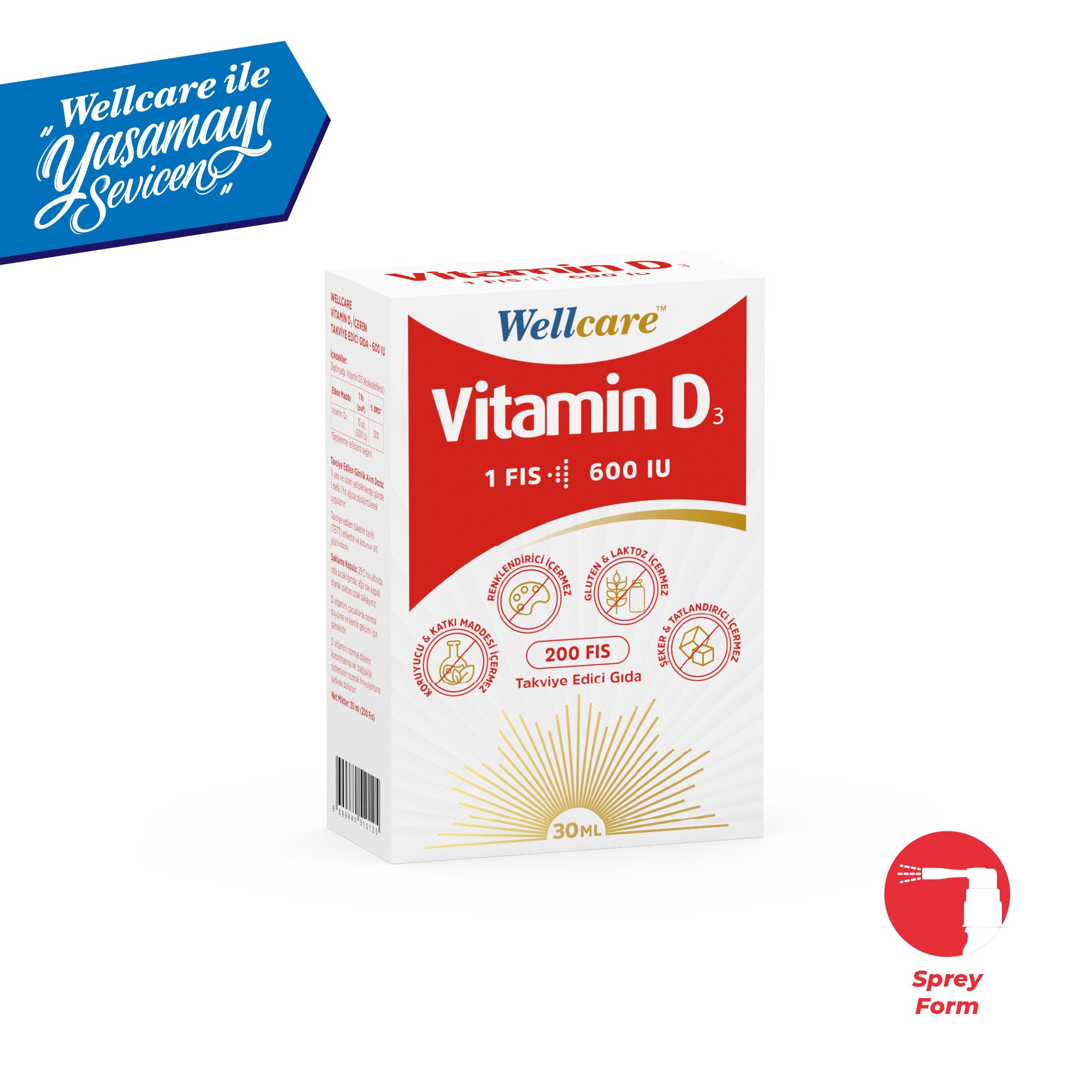 Wellcare D3 600 IU 30 ML