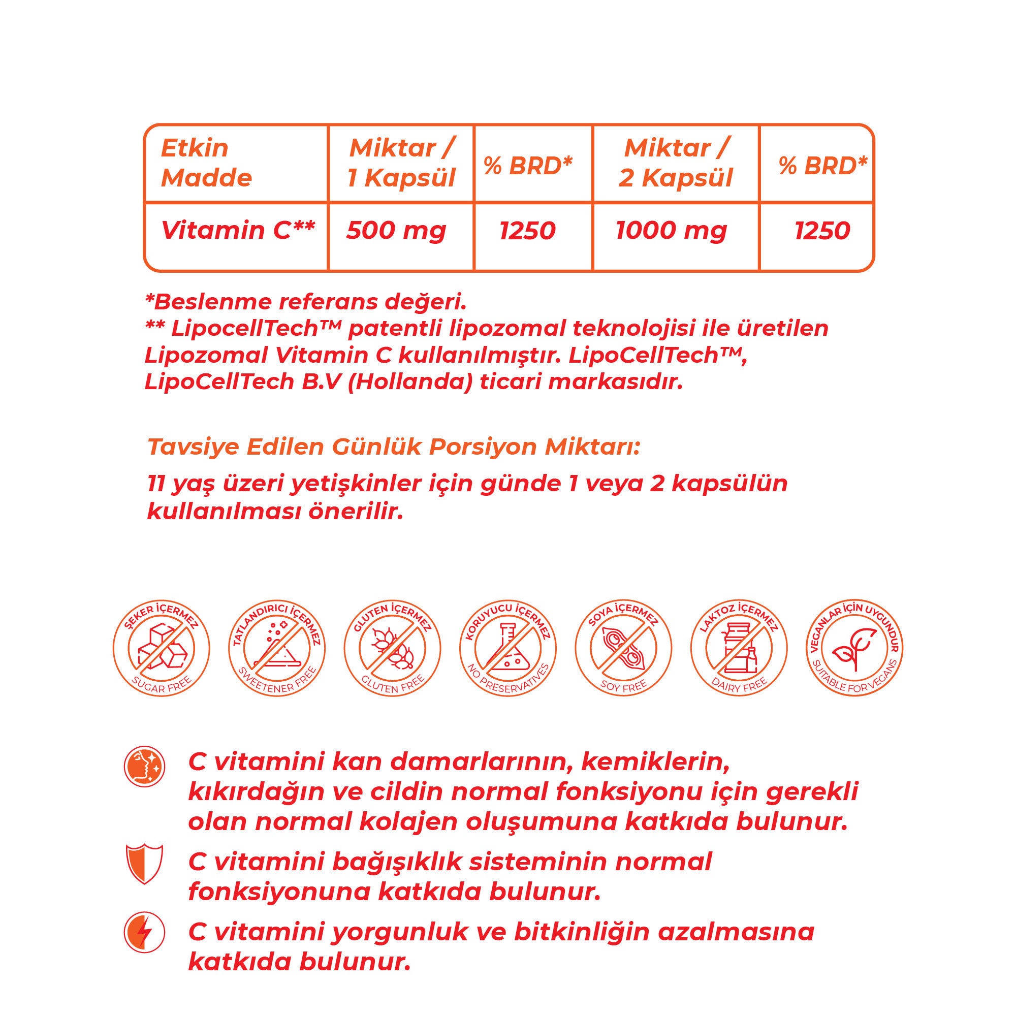 Wellcare Lipozomal C Vitamini - 30 Kapsül